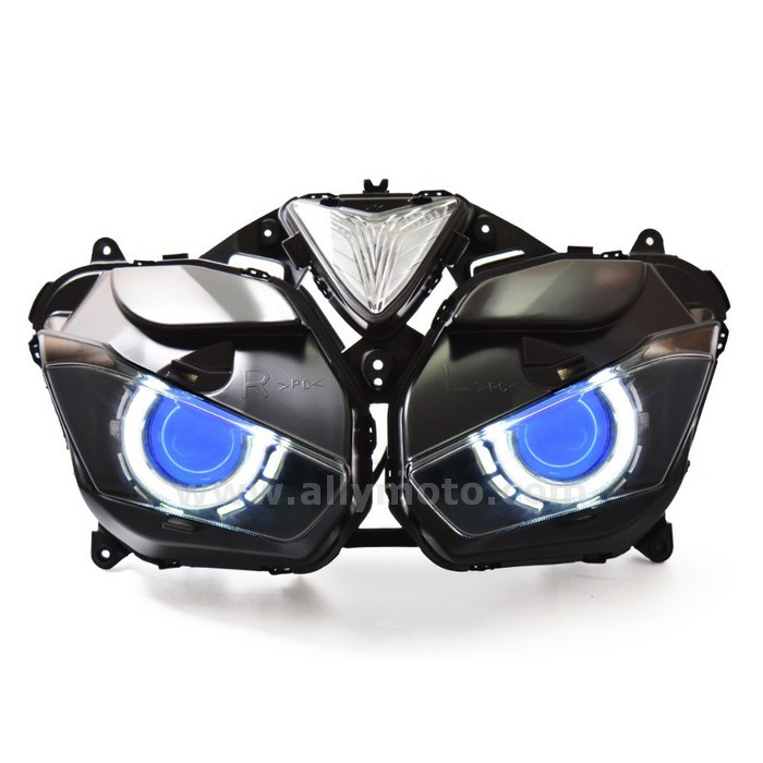 037 Headlight Yamaha R25 2015 Hid Angel Halos Light Blue Demon Eye 037 Headlight Yamaha R25 2015 Hid Angel Halos Light Blue Demon Eye